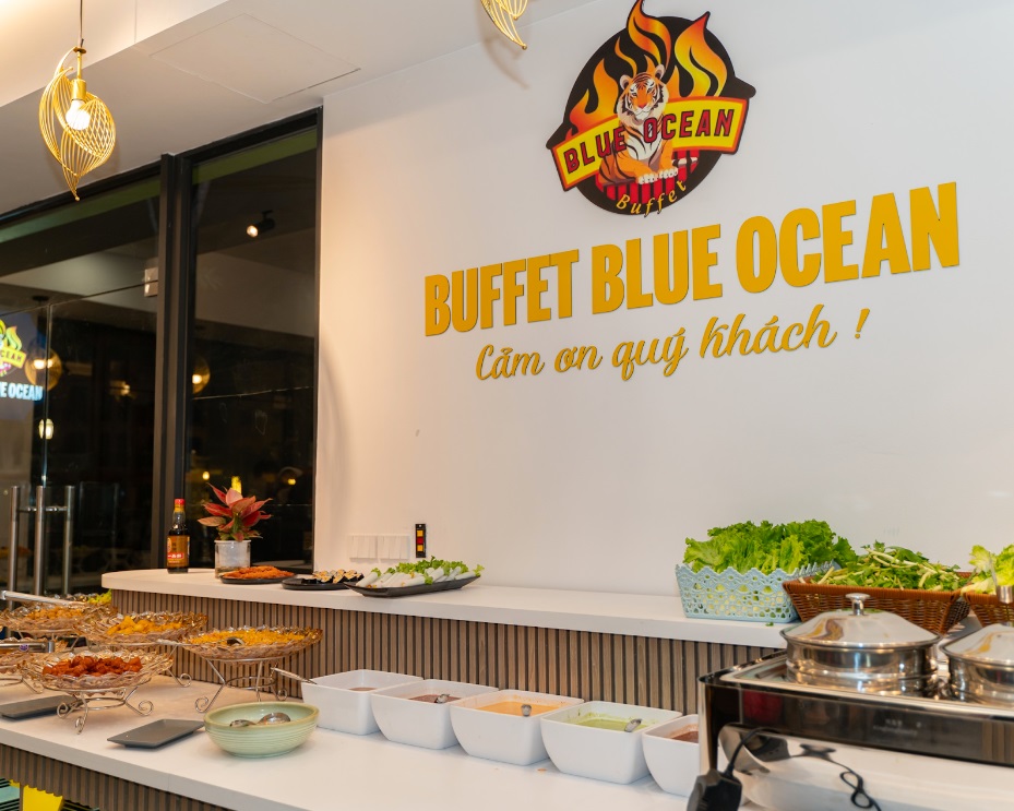 Không gian gần gũi, thân thiện như ở nhà của Buffet Blue Ocean