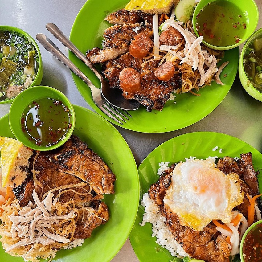 Cơm tấm ngon ở Sài Gòn
