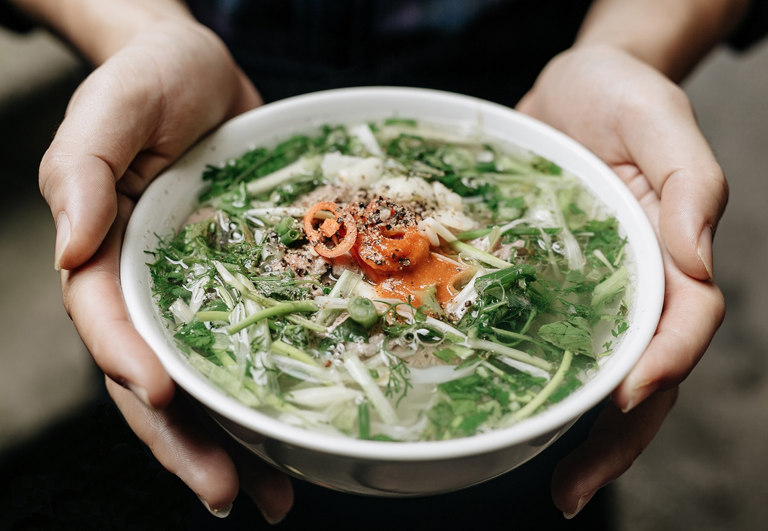 Phở Thìn Lò Đúc có phần nước dùng thơm ngon
