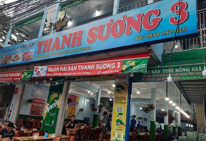 Quán hải sản Thanh Sương là một quán hải sản Nha Trang có mức giá bình dân (Fanpage: Nhà hàng Thanh Sương)