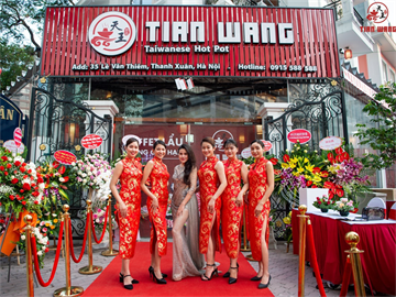 Cùng thưởng thức Lẩu “ngon quên lối về” tại Nhà hàng Tian Wang hotpot - Buffet Lẩu Đài Loan, trong không gian đẹp và đặc trưng sắc màu Á Đông ngay giữa TT Quận Thanh Xuân, Hà Nội