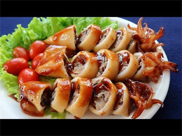 Mực Dồn Thịt & Canh Cải Xanh | Mâm Cơm Việt Nam