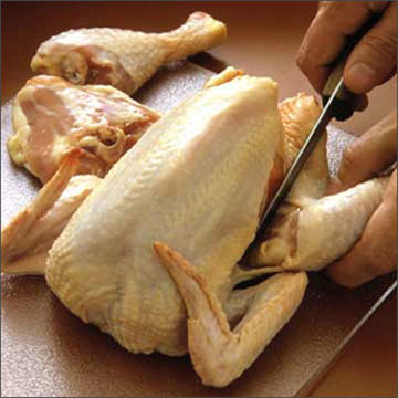 Cách chặt thịt gà đẹp