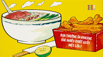 Quẩy - Món ăn phụ trong những bát bún phở miến Hà Nội | HANOITV
