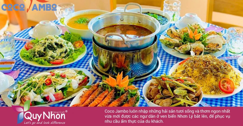 Hải sản tươi sống luôn sẵn sàng phục vụ nhu cầu ẩm thực của du khách.